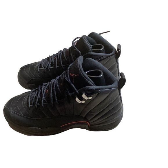 air jordan 12 retro (gs) size male 7 youth , color black,bright crimson - Picture 2 of 8